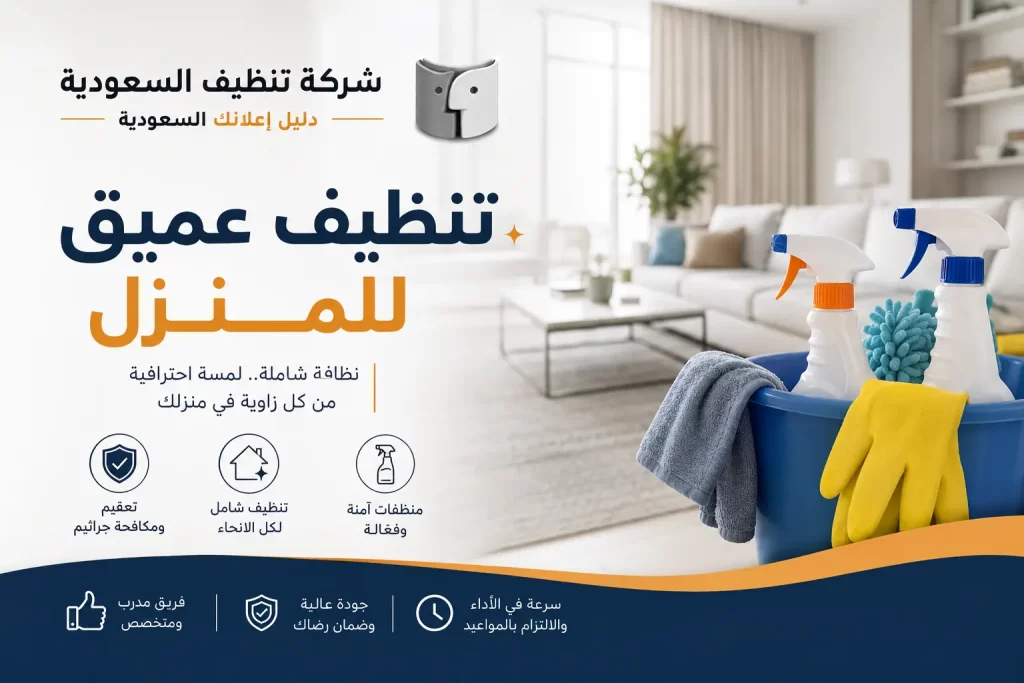 تنظيف عميق للمنزل
